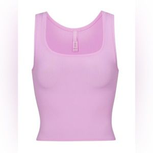 SKIMS cotton rib tank Petal